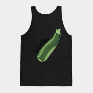 Hand Drawn Zucchini Minimal Tank Top